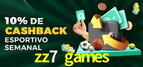 10% de bônus de cashback na zz7 games